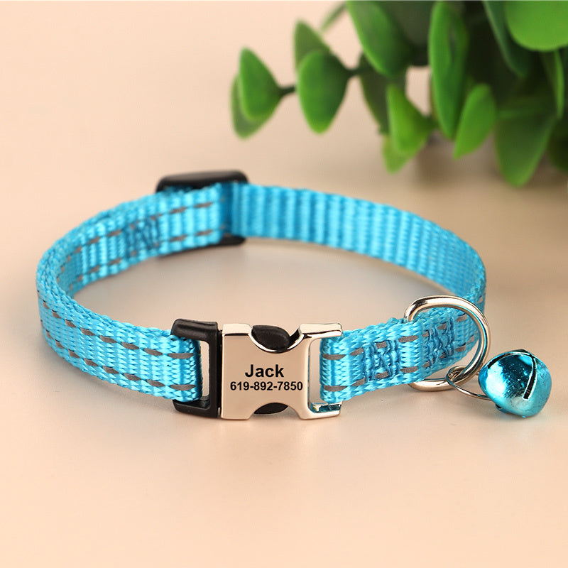 Personalized Reflective Cat Collar
